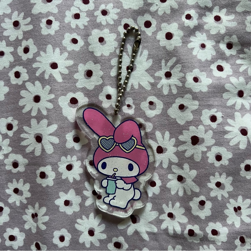 Sanrio My Melody Summertime Glittery Charm/Keychain